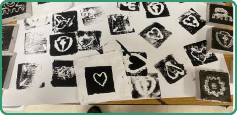 Heart Stamp Art Project