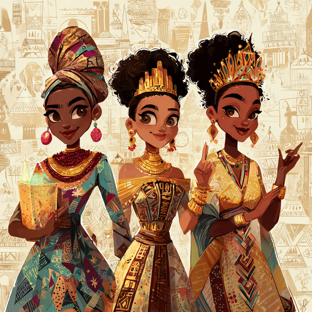 A Collage of 3 Queens Junior